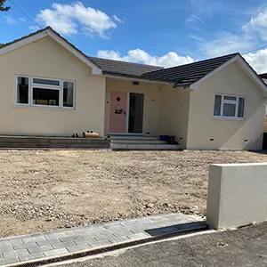 2 cream bungalow
